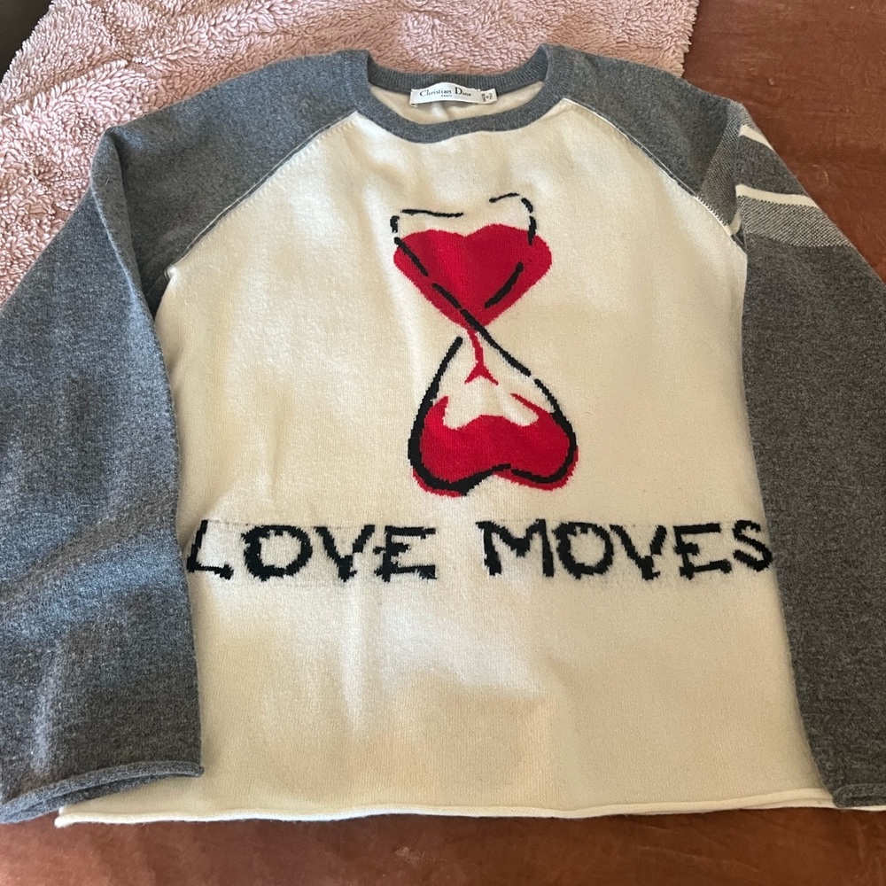 Dior “ Love moves” cashmere sweater